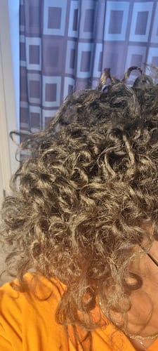 Customer photo review of Temporary Hair Color Gel - Bronze Beauty