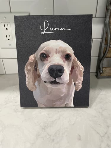 Customer photo review of Pet Art Canvas Wrap