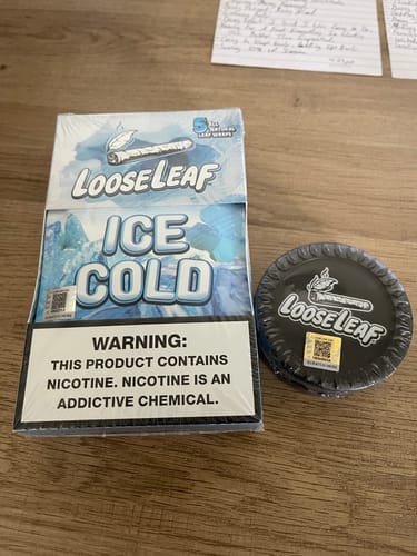 Customer photo review of Ice Cold Looseleaf 5-Pack Wraps (40 Count)