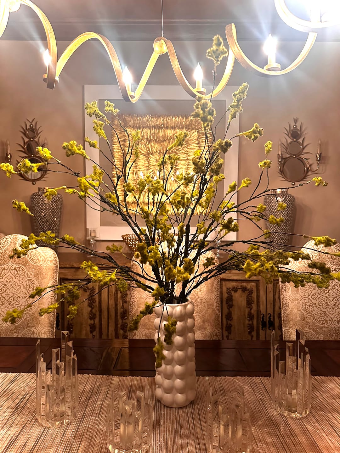 Customer photo review of Artificial Branch with Green Buds, High Quality Artificial Flower, DIY Flora, Home Decoration, Gifts, Home Decor by DesignedBy The Boss