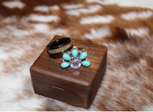 Customer photo review of Handmade Sterling Silver & Turquoise 6 Stone Bar Necklace