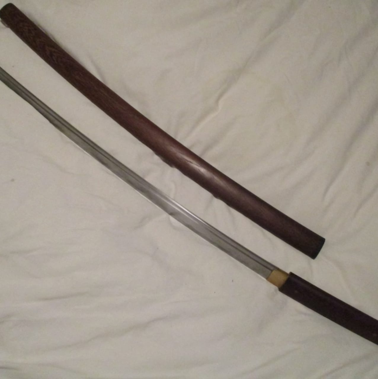Customer photo review of Shirasaya katana