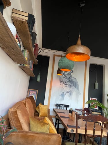 Customer photo review of Aged Copper Farmhouse Pendant Light, Vintage copper ceiling light