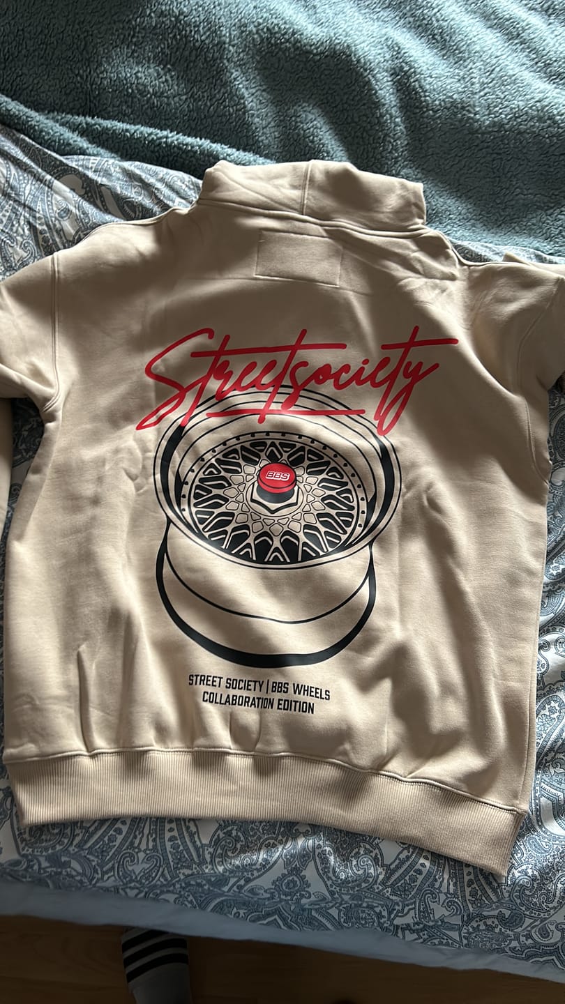 Customer photo review of Street Society "BBS Classic RS" Oversize Hoodie beige