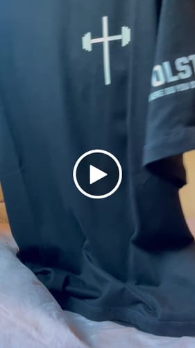 Customer video review of Christ Is King Oversized Tee