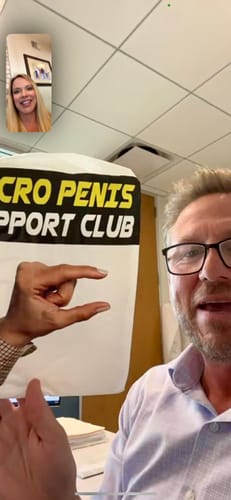 Customer photo review of Micro Penis Support Club Prank Package