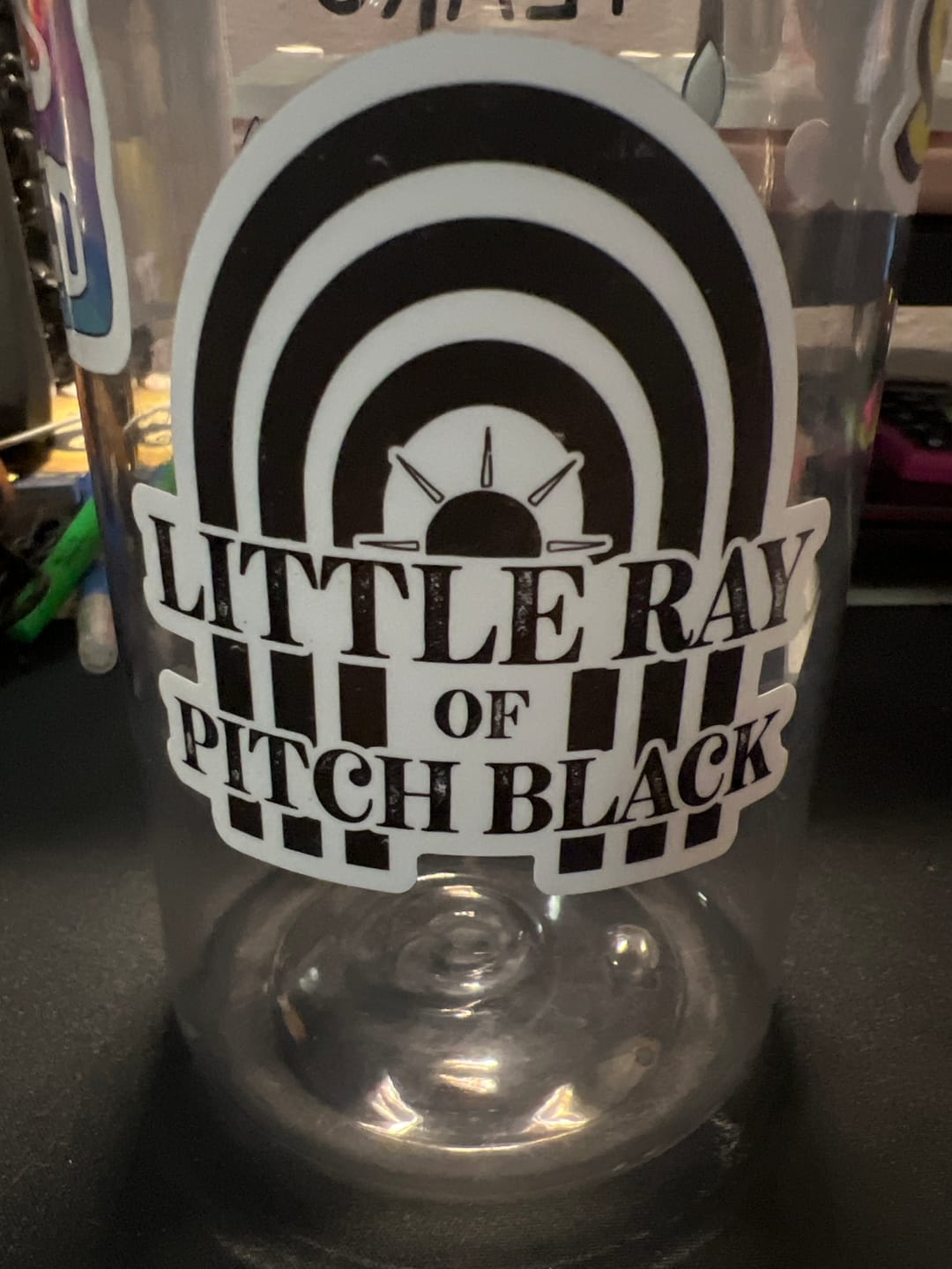 Customer photo review of Little Ray Of Pitch Black Sticker