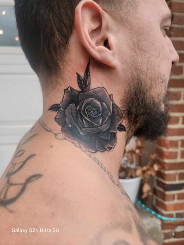 Customer photo review of Painless Tattoo Numbing Spray