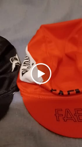 Customer video review of Brooklyn Blue Retro Cycling Cap