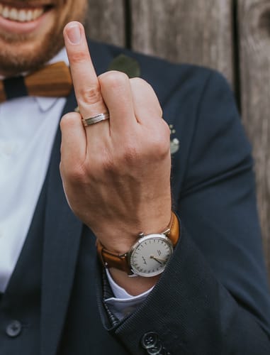 Customer photo review of First Season Silver White with Lt Brown Leather