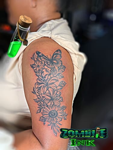 Customer photo review of Painless Tattoo Numbing Cream