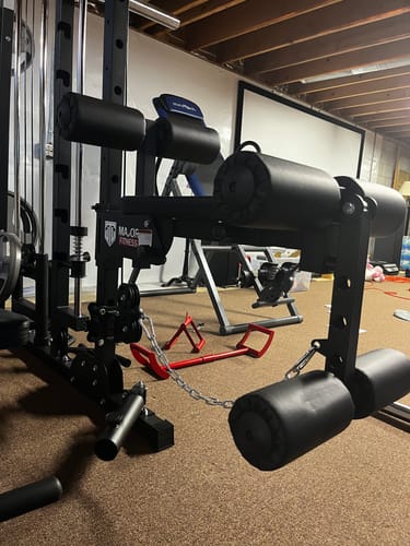 Customer photo review of Major Fitness Rack Mounted Leg Extension