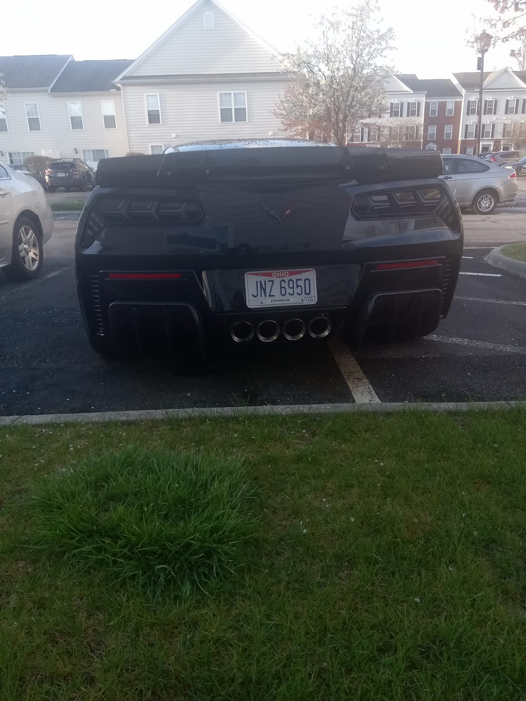Customer photo review of Chevrolet Corvette C7 Add On Rear Bumper Diffuser