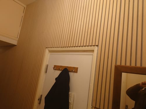 Customer photo review of Panneau Mural en Bois | Chêne Naturel avec Feutre Gris | Panneaux Acoustiques