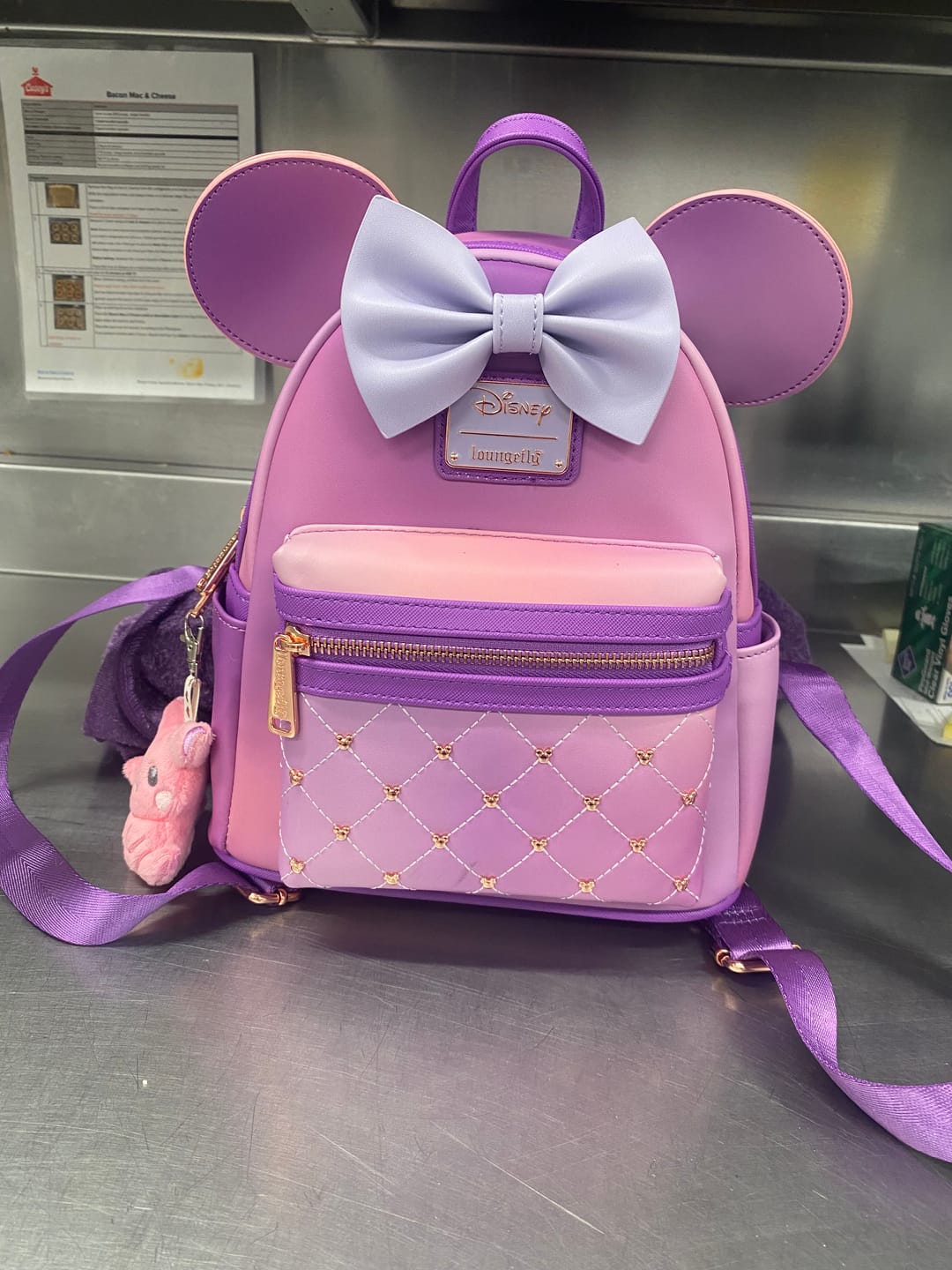 Customer photo review of 707 Street Exclusive - Loungefly Disney The Minnie Mouse Classic Series Mini Backpack - Lavender Haze