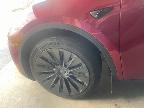 Customer photo review of TESPLUS 19'' Turbine Style Wheel Cover for Model Y