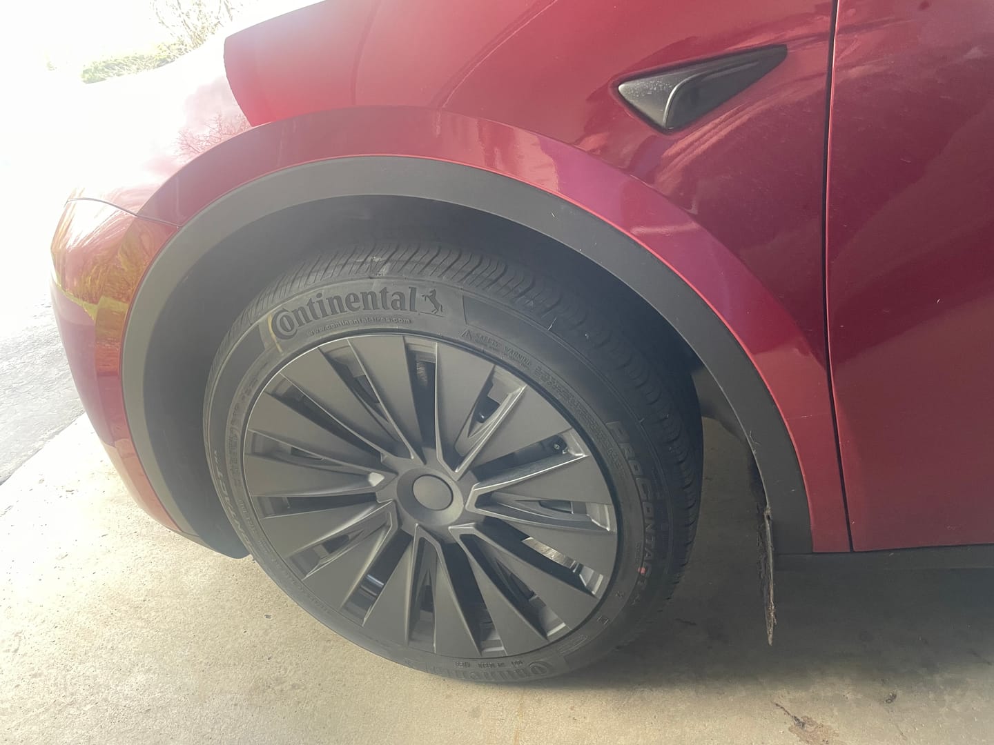 Customer photo review of TESPLUS 19'' Turbine Style Wheel Cover for Model Y