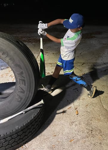 Customer photo review of Jax Model One Platinum White Youth - Pro Cuff