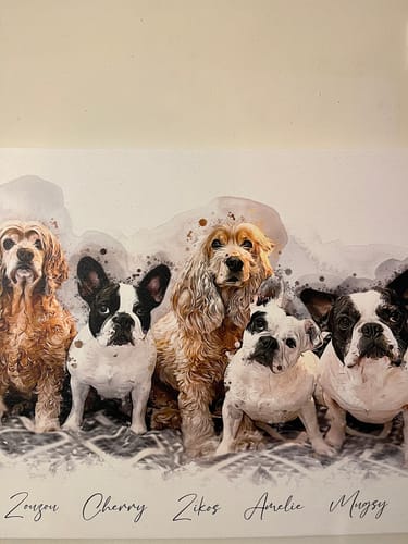 Customer photo review of Πορτραίτο Κατοικίδιου - Νερομπογιά