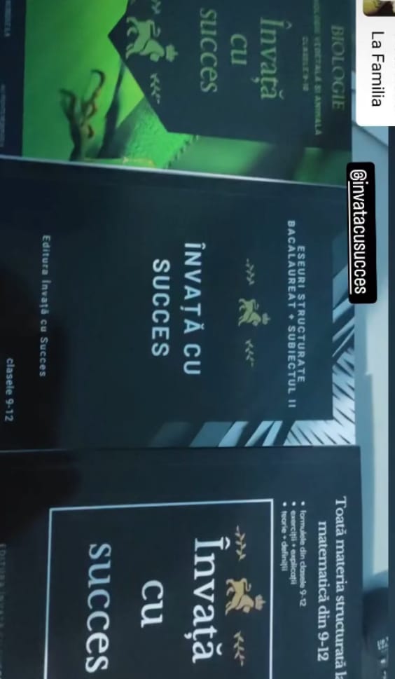 Customer photo review of Învață cu succes - Pachet Bacalaureat | Română + Matematică + Biologie 9-10