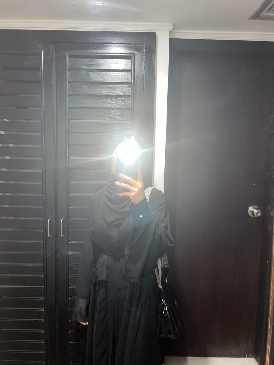 Customer photo review of Aisha Abaya + Hijab - Black