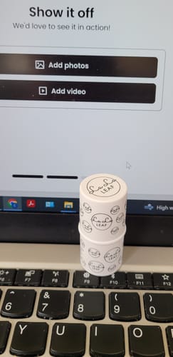 Customer photo review of La La Lips - Moisturizing Lip Balm