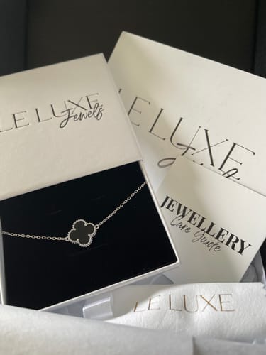 Customer photo review of Camille Bracelet — Silver + Black