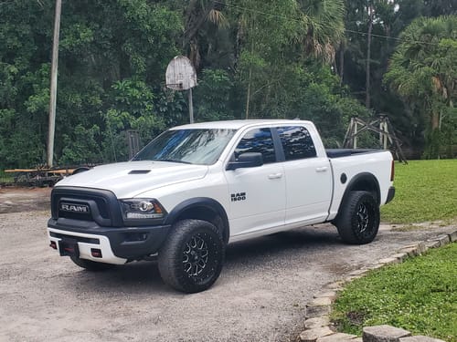Customer photo review of 2013-2018 Dodge Ram Rebel Air Suspension Conversion/Delete Kit With Light Fix Module and Camber Bolts(DR34FMCK)