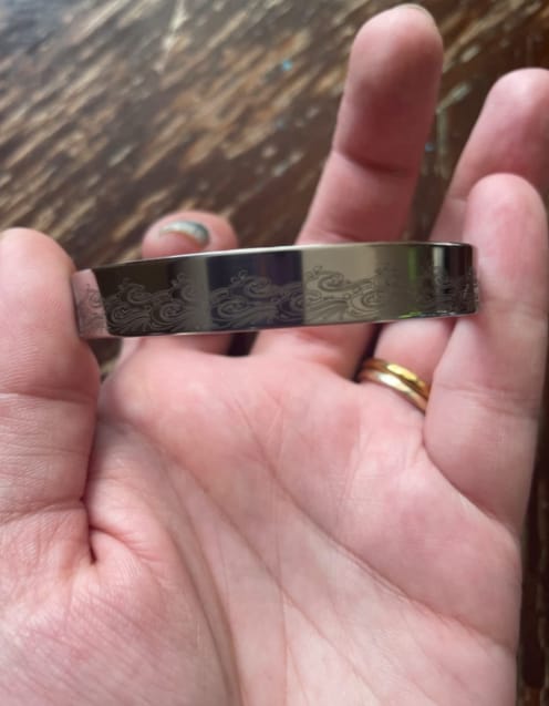 Customer photo review of To My Daughter/Granddaughter Bracelet 'I Will Always Be With You'