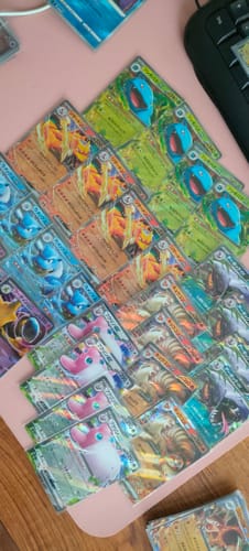 Customer photo review of Lot Carte Pokémon SV2a EX Full Set X4