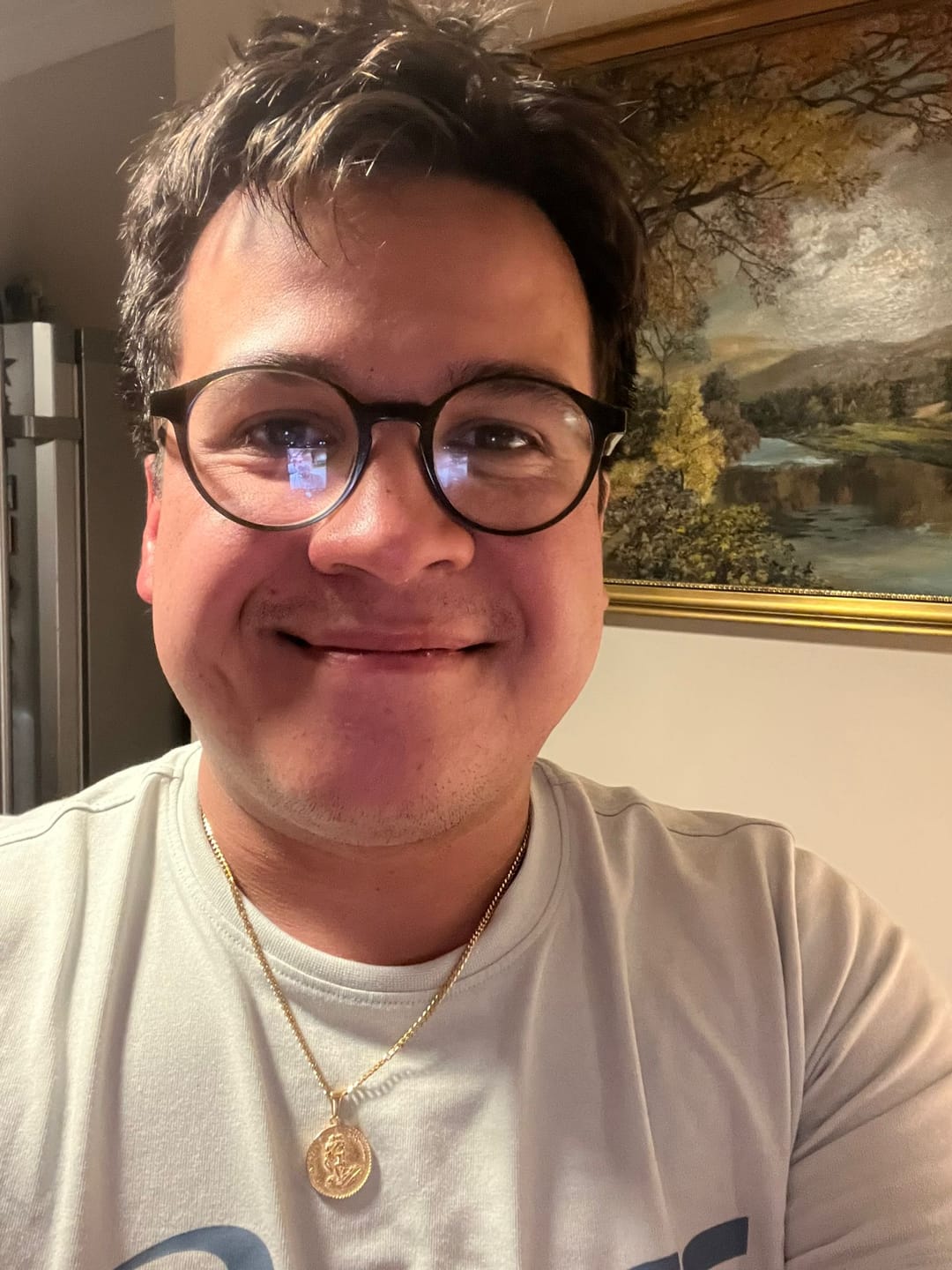 Customer photo review of Apollo Double Sided Coin Pendant - Gold