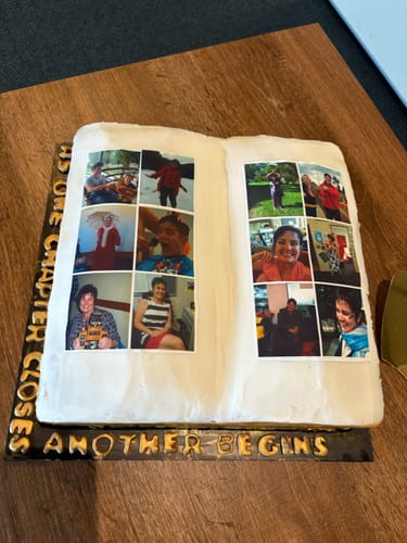 Customer photo review of Photo Collage - Custom Edible Icing Image