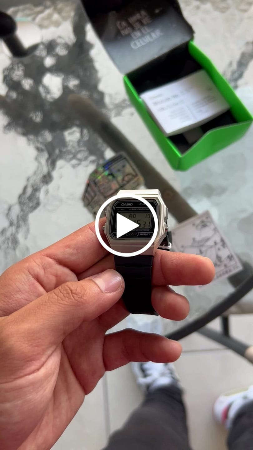 Customer video review of Reloj Casio Vintage F-91WM-7ADF Plateado/Negro