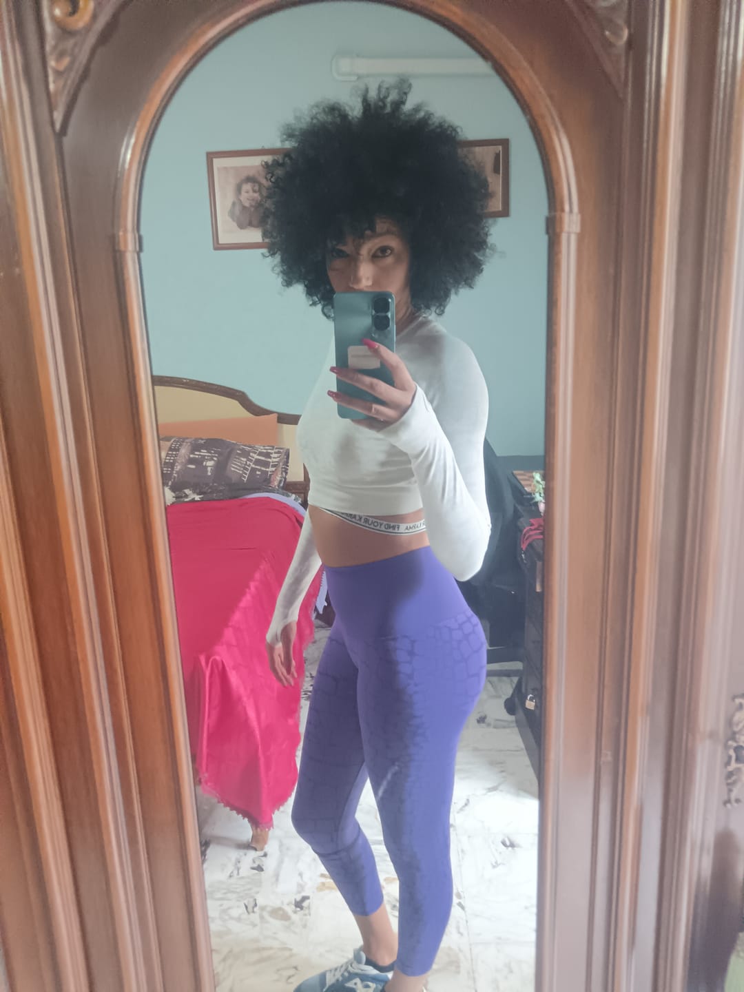 Customer photo review of Leggings All-up Cocco Viola