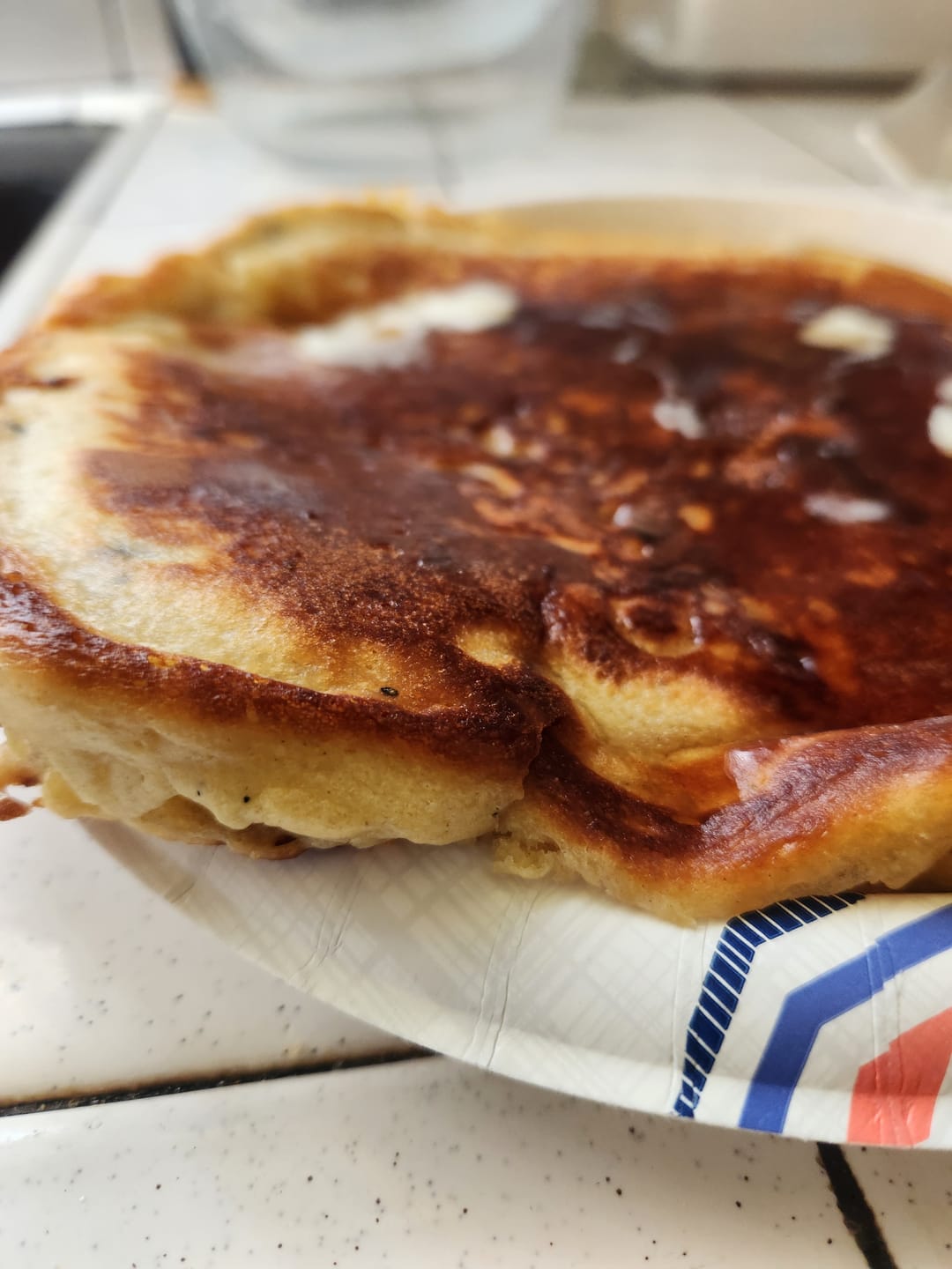 Customer photo review of Cousin T's Gourmet Blueberry Pancake Mix