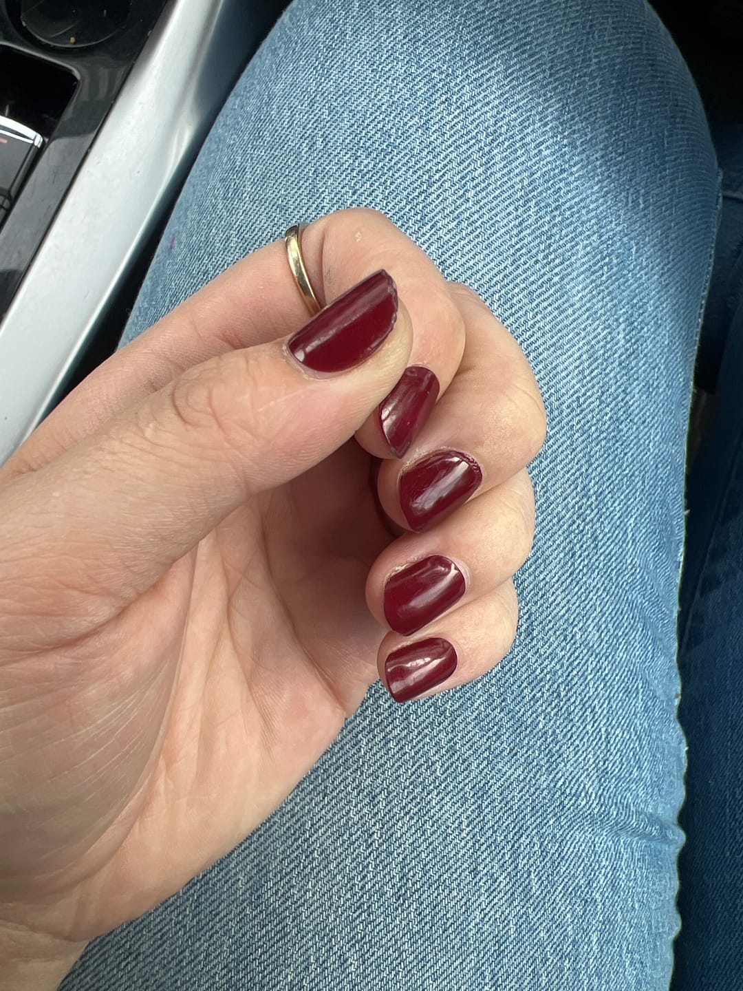 Customer photo review of Sweet Cherry DIY Semicured Gel Nail Sticker Kit