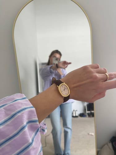 Customer photo review of Oval Bubble Diamond Watch