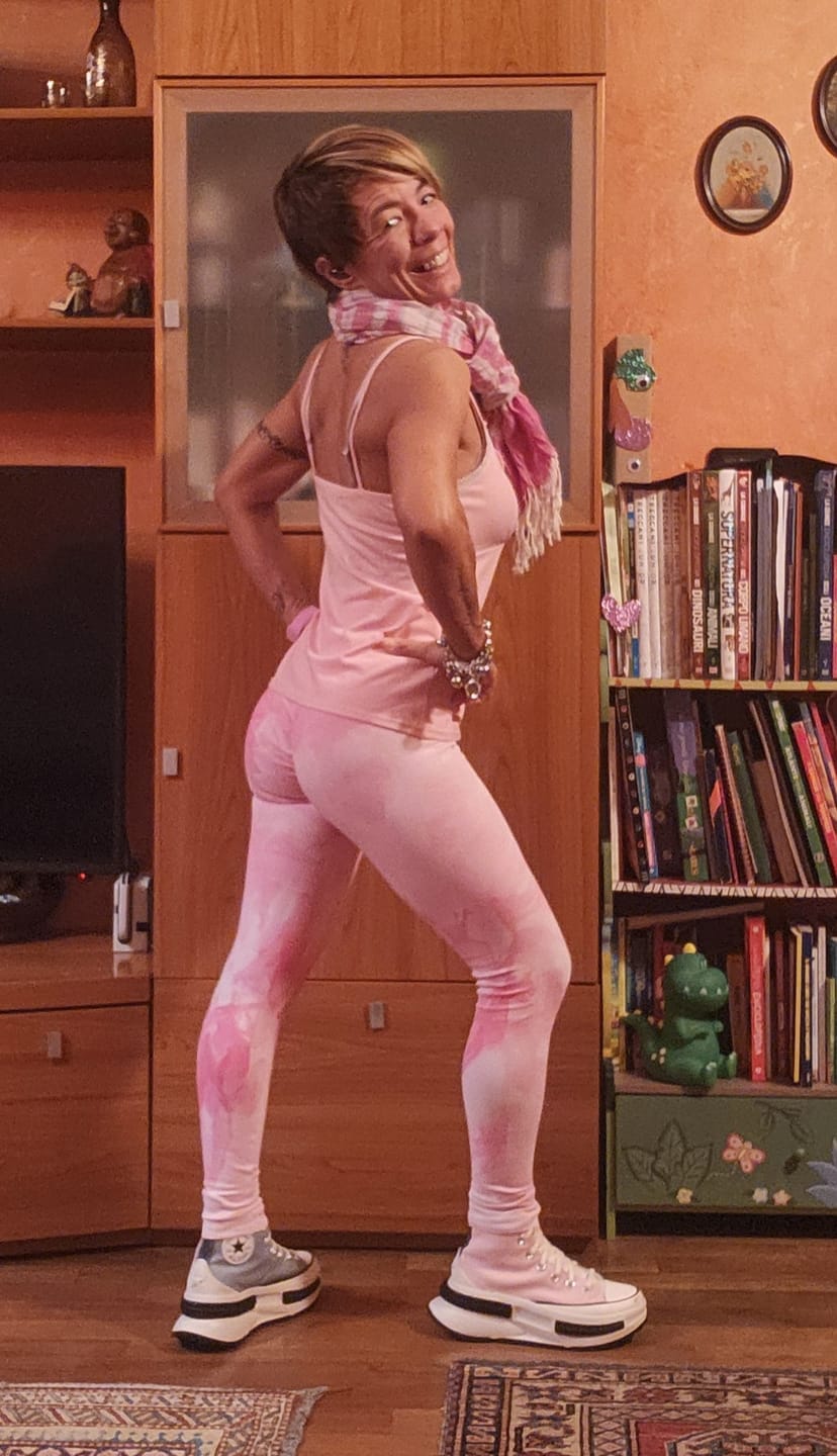Customer photo review of Leggings Maltinto Rosa wow Paradiso