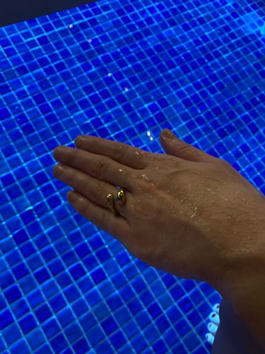 Customer photo review of Double Dome Ring - Gold