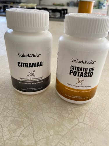 Customer photo review of Citrapack - Citrato De Magnesio 100 Cápsulas Y Citrato De Potasio 60 Cápsulas - Pack