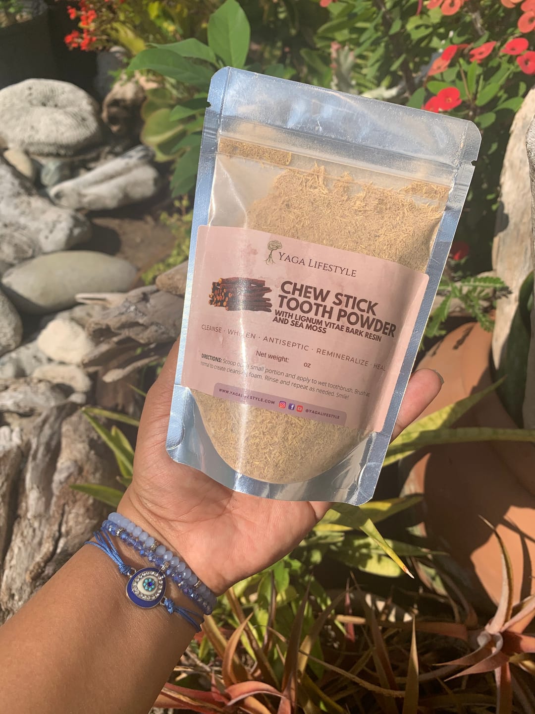 Customer photo review of Jamaican Chew Stick Herbal Tooth Powder
