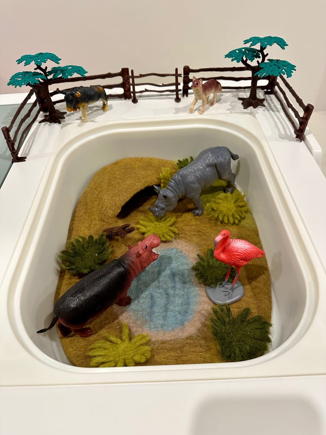 Customer photo review of Safari Play Mat Playscape