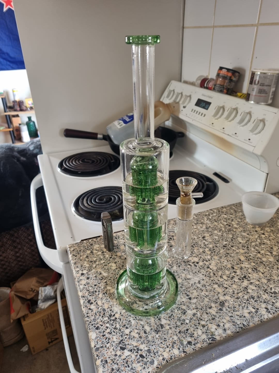 Customer photo review of Triple Tree 3 Percolator Waterpipe 40cm