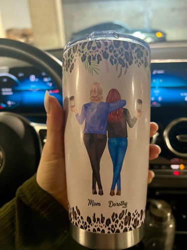 Customer photo review of To My Daughter Whisper Back I Am The Storm - Personalized Tumbler Cup