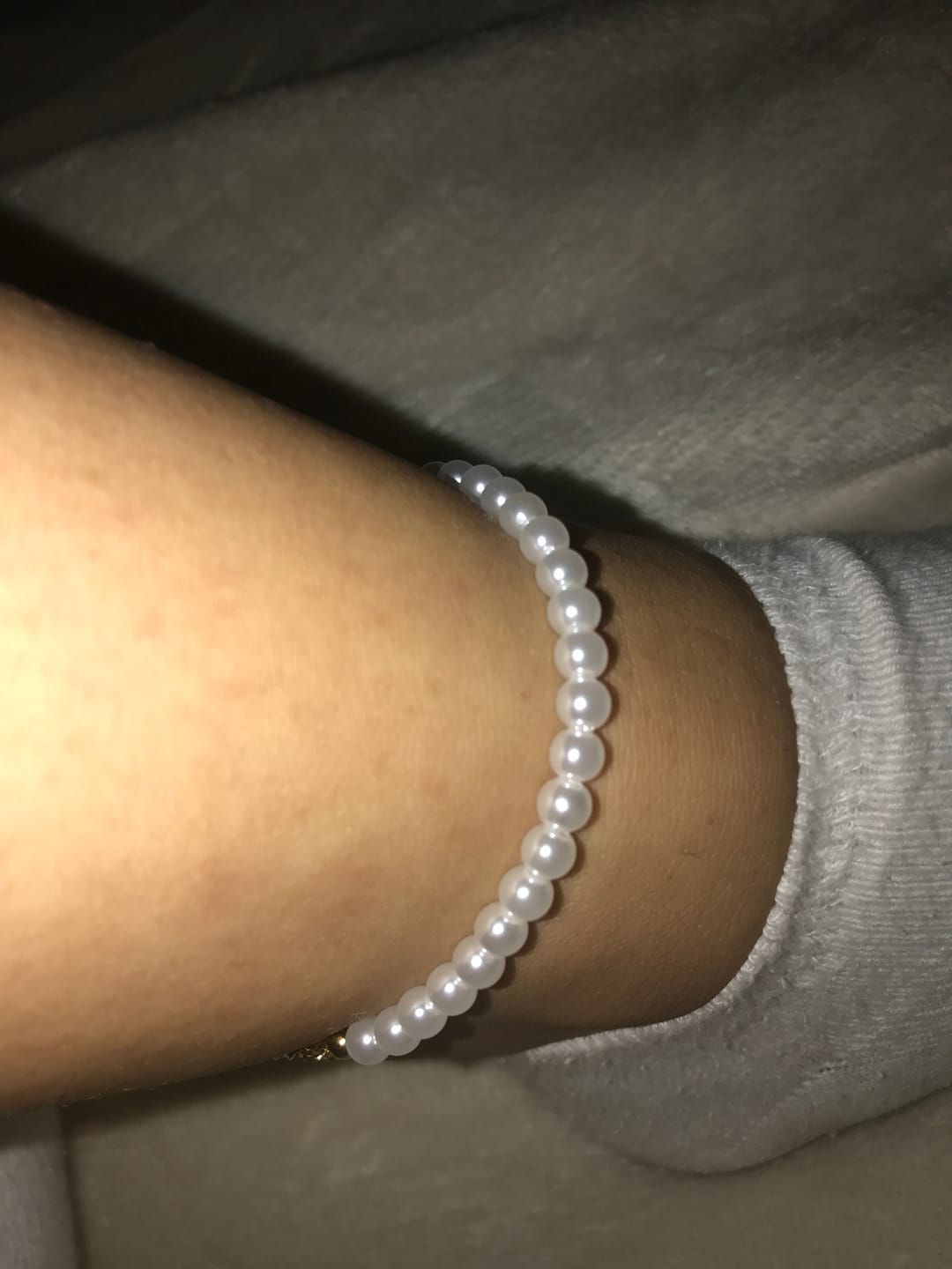 Customer photo review of Jacinta Fußkette | 18K vergoldet