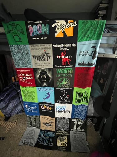 Customer photo review of Classic T-Shirt Blanket