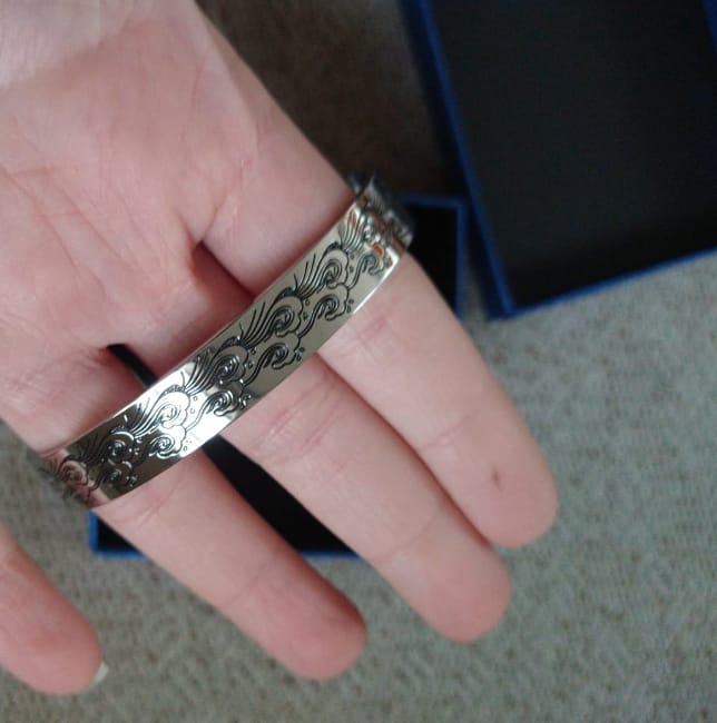 Customer photo review of To My Daughter/Granddaughter Bracelet 'I Will Always Be With You'