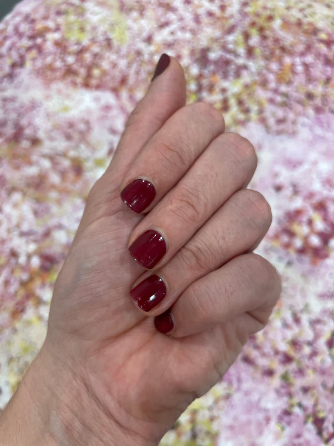 Customer photo review of Sweet Cherry DIY Semicured Gel Nail Sticker Kit