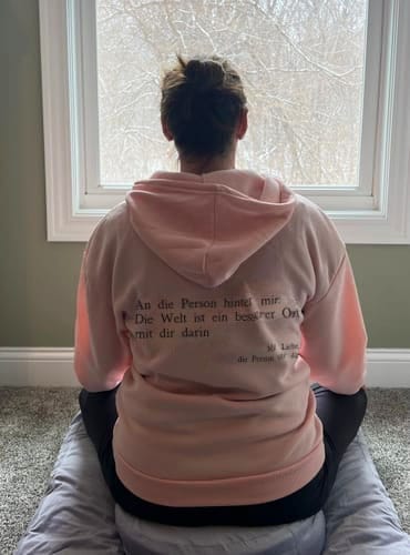 Customer photo review of Wertvoll Du™ Kapuzenpullover