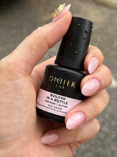 Customer photo review of Gel en botella Didier Lab Pink Mask Glitter, 15ml